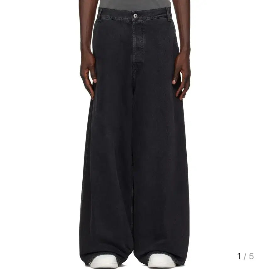 [BUNJANG] Off-White Black Wide Leg Jeans / 정품 (24년) 오프화이트 블랙 와이드 레그진 데님팬츠  (Off-White)