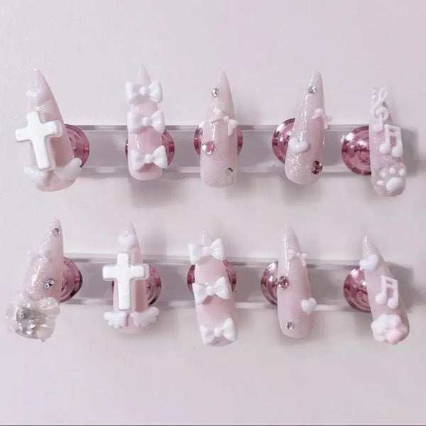 [BUNJANG] Customizable "Omasake" Nail Tips / 양지뢰 네일팁 주문제작, 오마카세