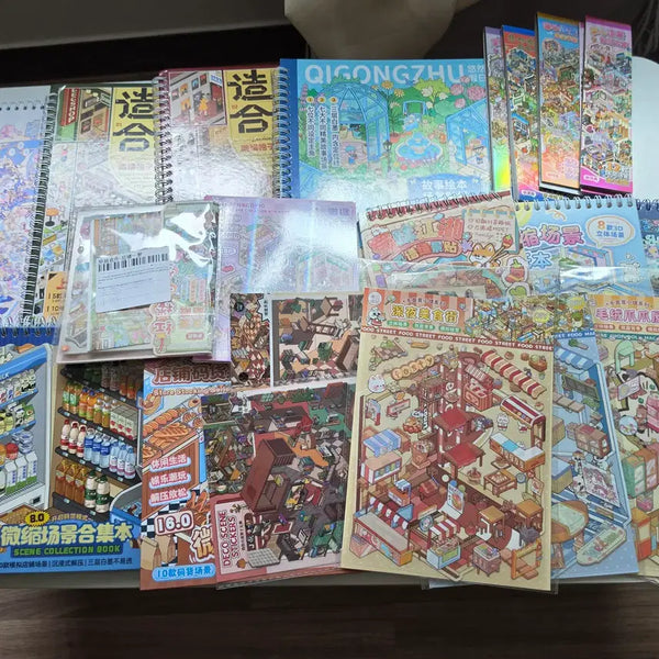 [BUNJANG] 3D Decor Sticker Book Bundle (22 pcs) / [새상품] 3D 방꾸미기 스티커북 / 입체 스티커북 22개 일괄 새상품