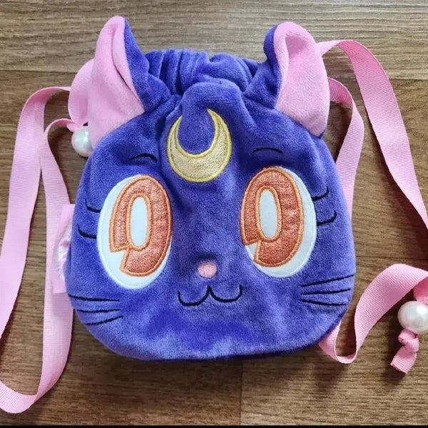 [BUNJANG] Sailor Moon Limited Edition Luna Cosmetic Pouch / 유니버셜 스튜디오 USJ 일본 재팬 세일러문 한정판 희귀 굿즈 고양이 루나 복조리 화장품 파우치