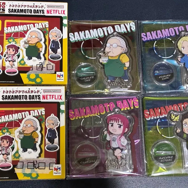 [BUNJANG] Megahouse Sakamoto Days Acrylic Stand Shopkeeper Set Bundle / 메가하우스 사카모토데이즈 아크릴스탠드 상점가 세트 일괄 판매