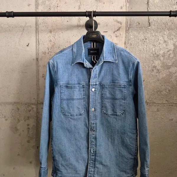 [BUNJANG] Hazzys Men's Denim Jacket (Size 105) / 헤지스(105) 남성 데님자켓