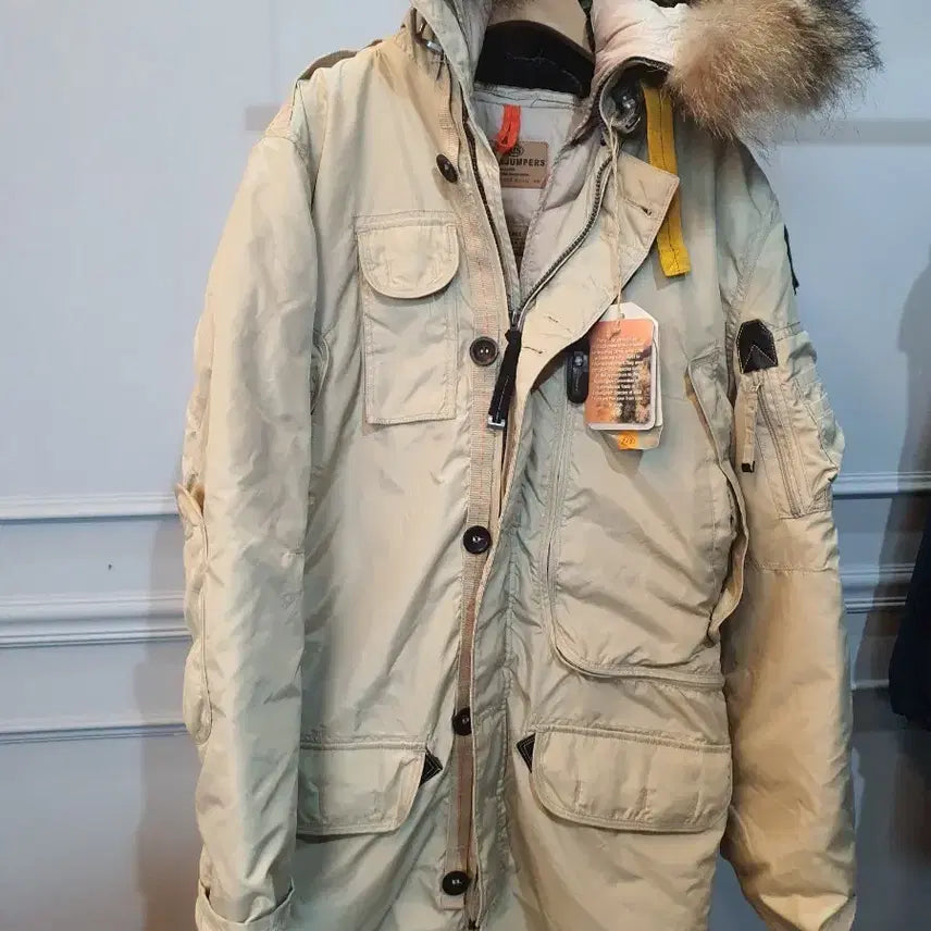 [BUNJANG] Parajumpers Kodiak Down Jacket Beige Men's XL / 파라점퍼스 코디악 패딩 베이지색 남자 XL