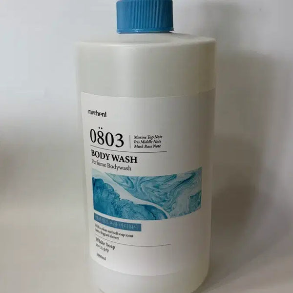 [BUNJANG] Merhenth 0803 Perfume Body Wash White Soap 1000ml / [새상품] 대용량 메르헨트 0803 퍼퓸 바디워시 화이트솝 1000ml
