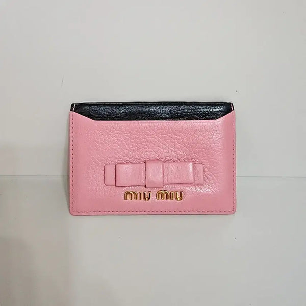 [BUNJANG] Miu Miu Ribbon Card Holder / 미우미우 정품 리본 카드지갑
