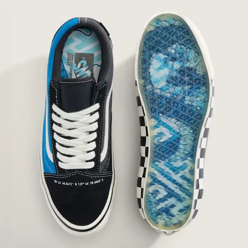 [BUNJANG] Vans x Mita Sneakers Old Skool Gore-Tex Black Blue / 반스 프리미엄 미타스니커즈 올드스쿨 고어텍스 블랙 블루 285