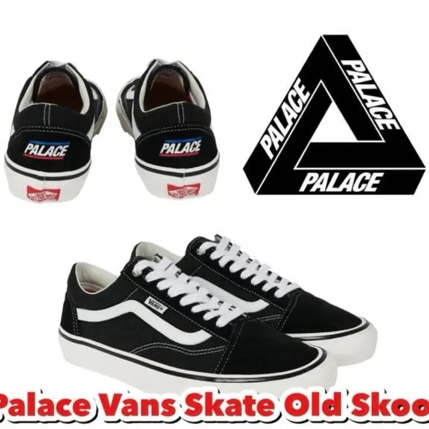 [BUNJANG] Vans Palace Skate Old Skool Black White US 10.5 / 반스 팔라스 올드스쿨 스케이트 블랙 화이트 285