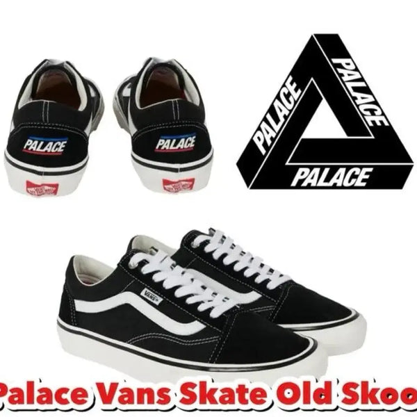 [BUNJANG] Vans Palace Skate Old Skool Black White US 10.5 / 반스 팔라스 올드스쿨 스케이트 블랙 화이트 285