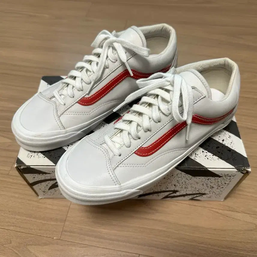 [BUNJANG] Vans Vault OG Style 36 LX Leather Red 280 / 반스 가죽 볼트 OG 스타일 36 LX 레드 280