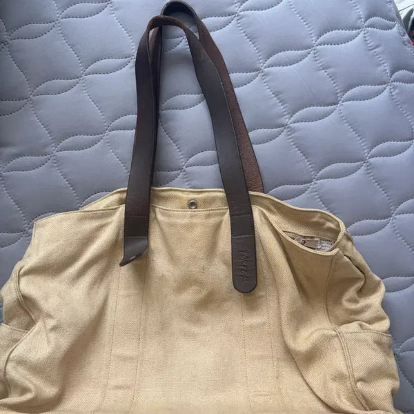 [BUNJANG] Vintage Yoshida & Co. Canvas Leather Tote Bag / 빈티지 요시다포터 캔버스 가죽 토트백