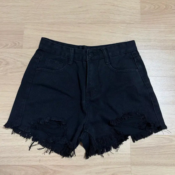 [BUNJANG] Black Shorts / 에이블리 반바지 검정