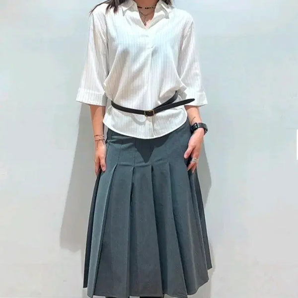 [BUNJANG] Uniqlo Skipper Blouse / (택달린 새상품) 유니클로 스키퍼 블라우스