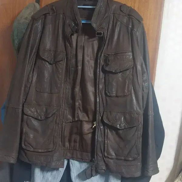 [BUNJANG] AD HOC Vintage Lambskin Leather Rider Jacket / AD  HOC  빈티지양가죽자켓