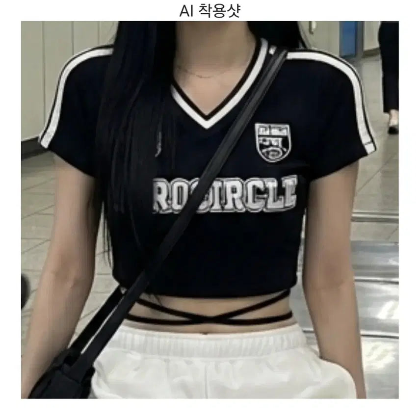 [BUNJANG] Blockcore Crop T-Shirt (XS, S, M) / 블록코어 크롭티 (XS/S/M, 44/55/66, 80/85/90 사이즈)
