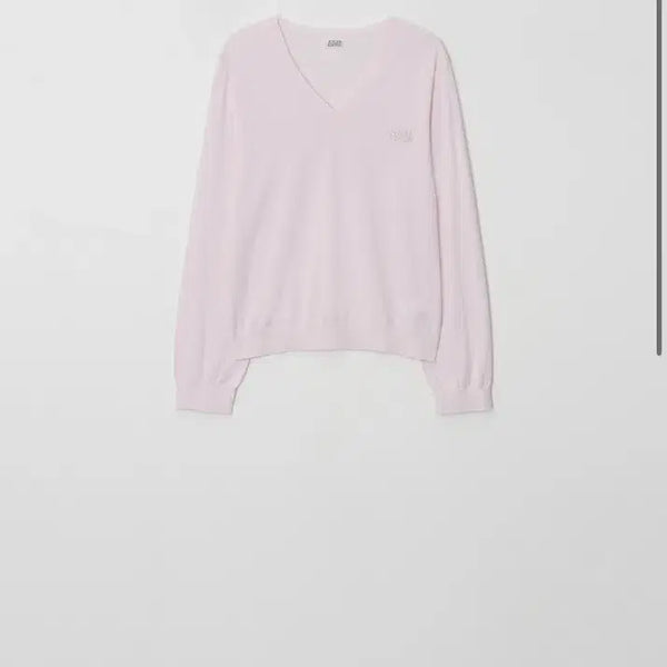 [BUNJANG] Atelier Edition Beaded V-Neck Pullover Pink / 아뜰리에에디션 beaded v-neck pullover 핑크