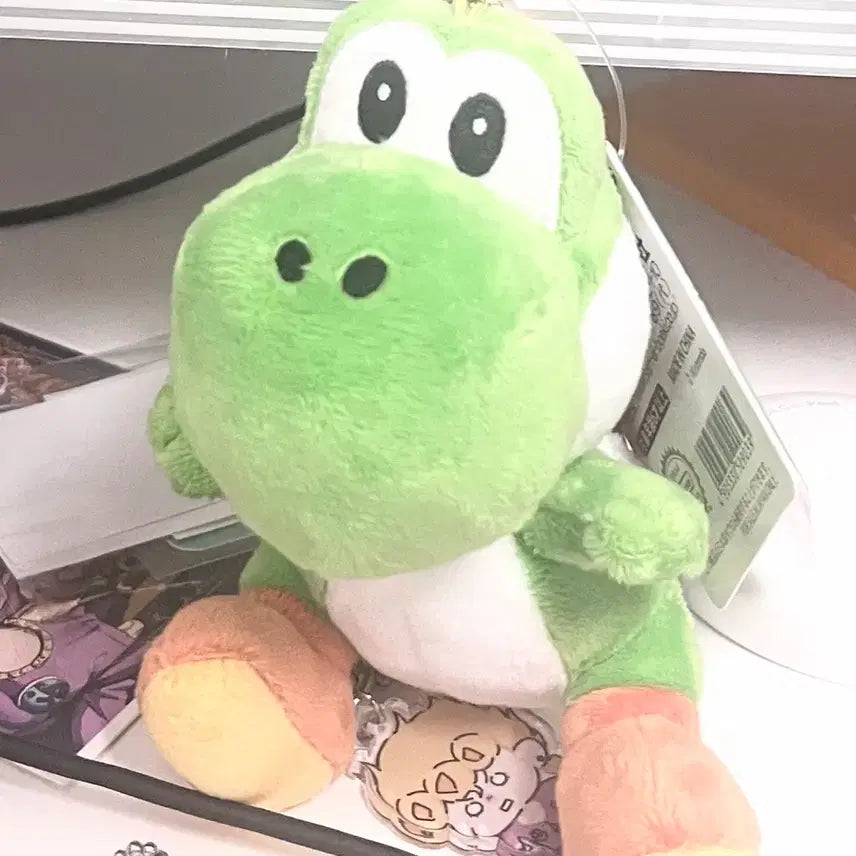 [BUNJANG] Mario Yoshi Plush Keychain / 마리오 요시 인형키링