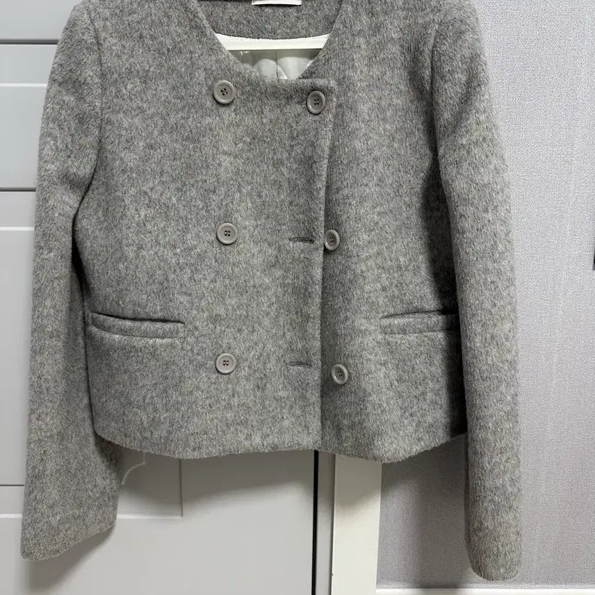 [BUNJANG] Charcoal Wool Coat / 차콜 울 코트