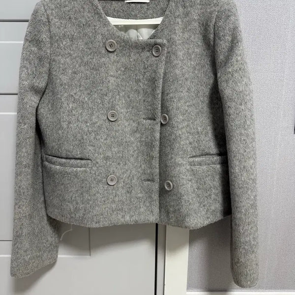 [BUNJANG] Charcoal Wool Coat / 차콜 울 코트
