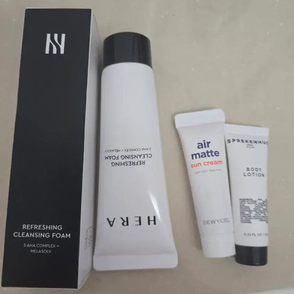 [BUNJANG] Hera Foam Cleanser & Sunscreen Set / 헤라 폼클린저 2개 선크림 외 사은품 몽땅