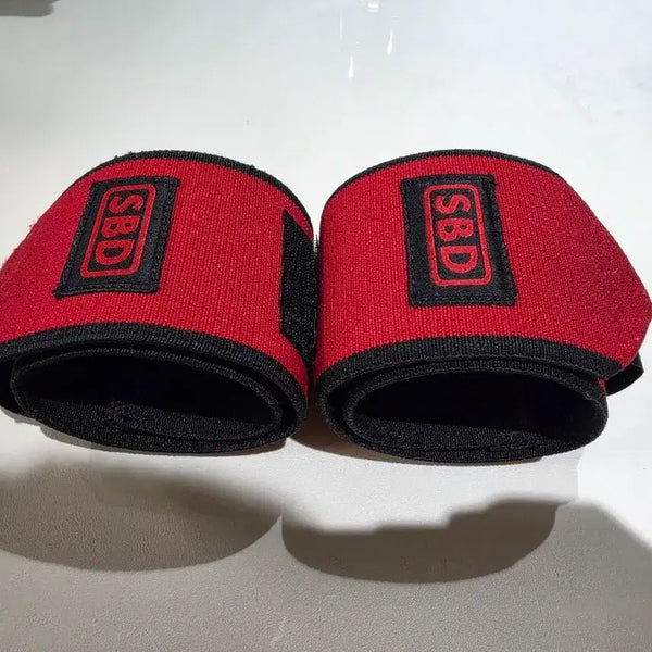 [BUNJANG] SBD Wrist Wraps Red M Size / SBD 리스트랩 손목 보호대 레드 (M 사이즈)