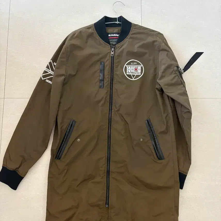 [BUNJANG] M.Holiday Khaki Long Blouson Flight Jumper / M.Holiday 엠홀리데이 카키 롱 블루종 항공점퍼