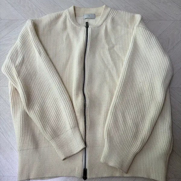 [BUNJANG] Musinsa Cream Knit Zip-Up Jacket L / 무신사 크림 니트집업 L