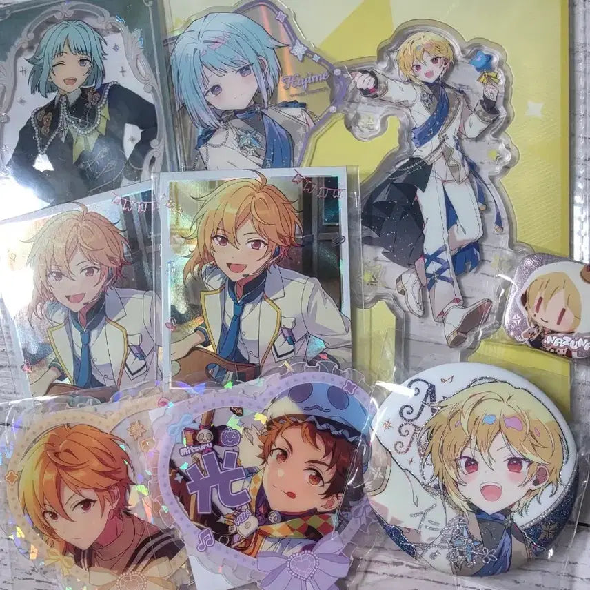 [BUNJANG] Ensemble Stars! Mofun Acrylic Badge & Button Badge Collection / 앙스타 모펀 아크릴 뱃지 앙월드 단추뱃지 갤러리 클카 하트클카 프롤로그 폴라 나즈나 하지메 미츠루