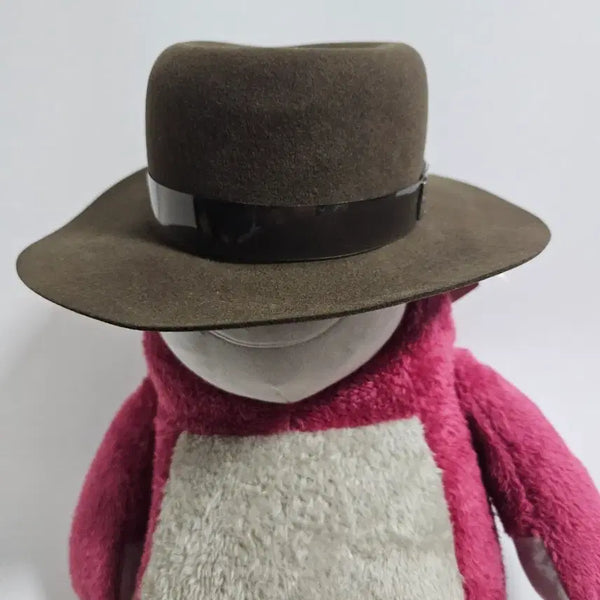 [BUNJANG] Kangol Trans Saxon Wool 100% Fedora Floppy Hat (Khaki/Brown) / [M] 캉골 Trans Saxon 울 100% 페도라 플로피햇 (카키/브라운)