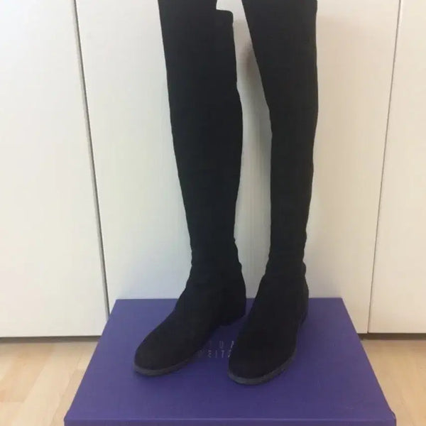 [BUNJANG] Stuart Weitzman 5050 Suede Over-the-Knee Boots / 스튜어트 와이츠먼 5050 스웨이드 부츠