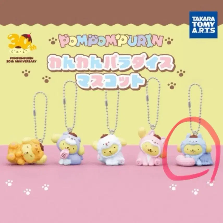 [BUNJANG] Pompompurin Dog Cosplay Gachapon Keychain / 폼폼푸린 강아지 코스프레 키링 가챠