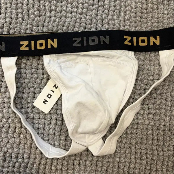 [BUNJANG] ZION Men's Jockstrap Briefs White / ZION 남성 삼각팬티 화이트 작스트랩