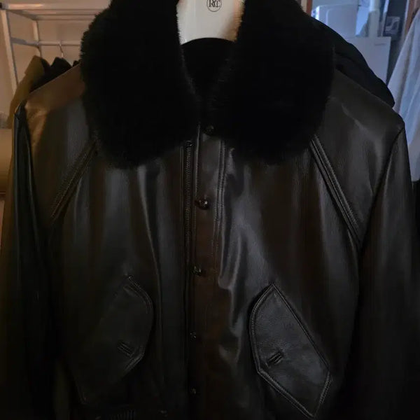 [BUNJANG] ELGANOVEMBER Heriga Leather Blouson 48 / 엘가노벰버 헤리가 레더 블루종 48