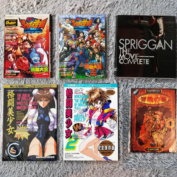 [BUNJANG] Dungeons & Dragons, Rival Schools, Spriggan, Fighting Beauty Artbook Strategy Guide / 던전즈&드래곤즈, 사립 저스티스 학원, 스프리건, 격투미소녀 아트북 화보집 공략집