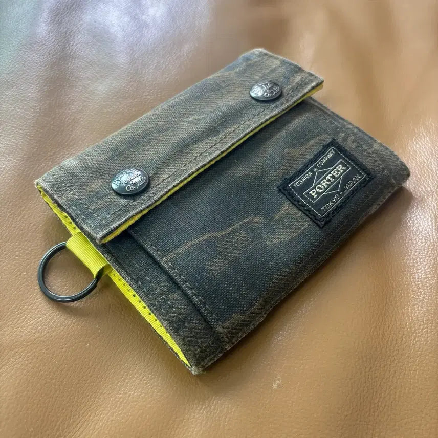 [BUNJANG] Porter 70th Anniversary Limited Tiger Camo Fold Wallet / PORTER 포터 70주년 리미티드 타이거 카모 폴드 월렛 지갑