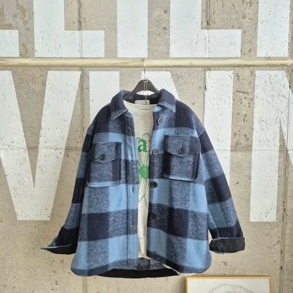 [BUNJANG] Thick Check Shirt Jacket / 도톰한 체크 셔츠자켓