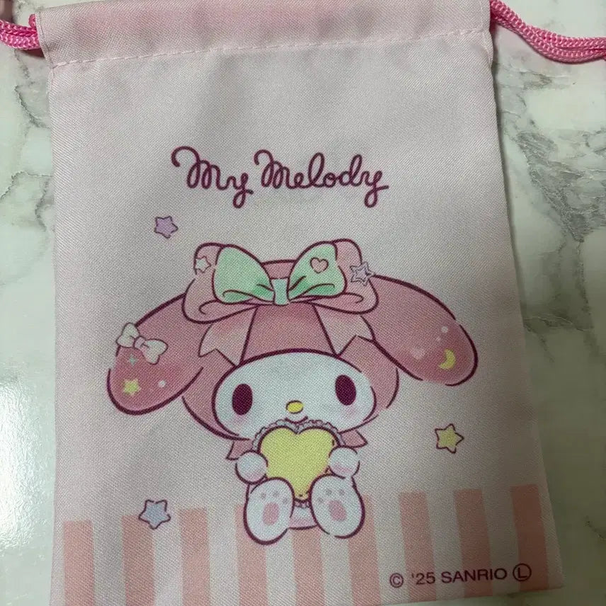 [BUNJANG] Sanrio Drawstring Pouch My Melody & Kuromi / 산리오 조리개 파우치 마이멜로디&쿠로미