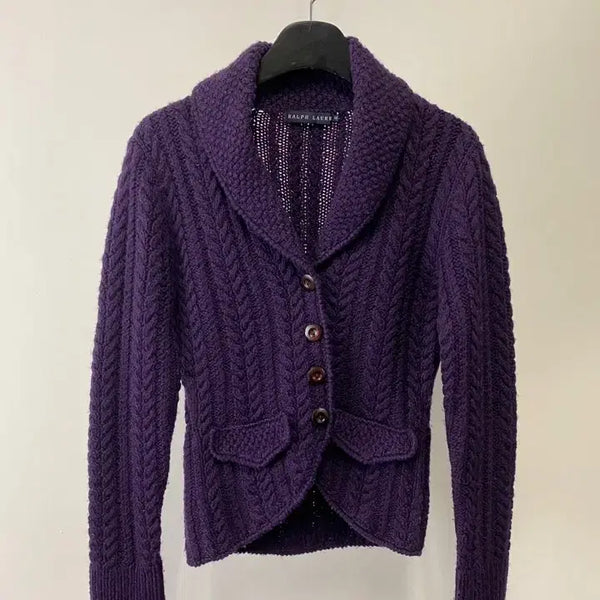 [BUNJANG] Vintage Ralph Lauren Wool Knit Jacket / 빈티지 RALPH LAUREN 울 니트 자켓