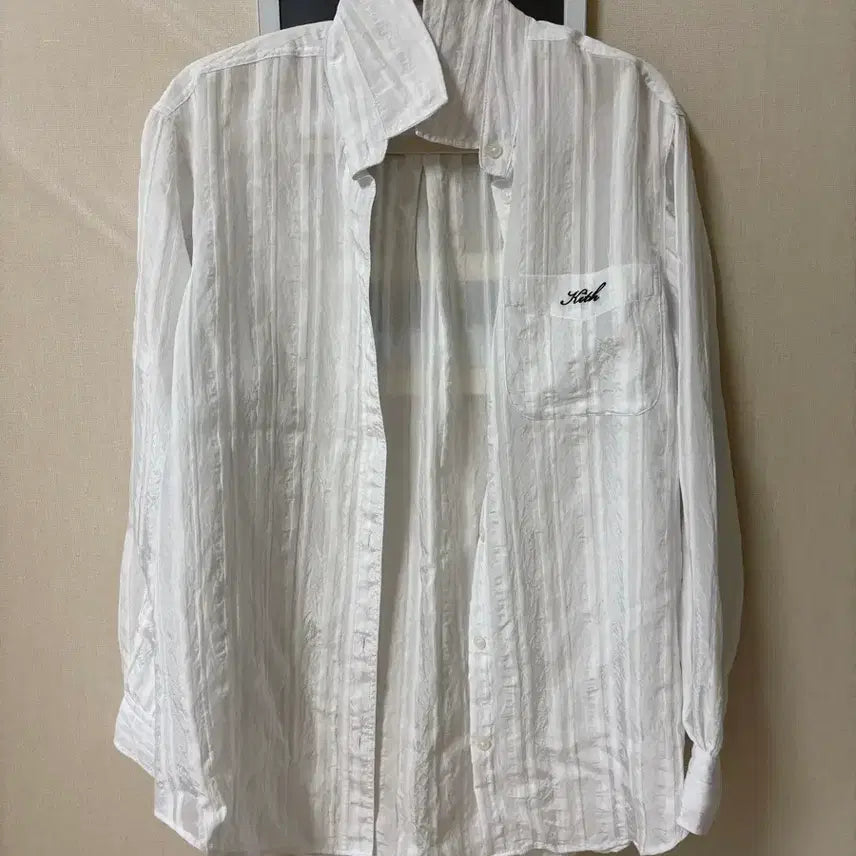 [BUNJANG] Kith Women's White Stripe Shirt XS / KITH 키스 여성 화이트 스트라이프 셔츠 XS