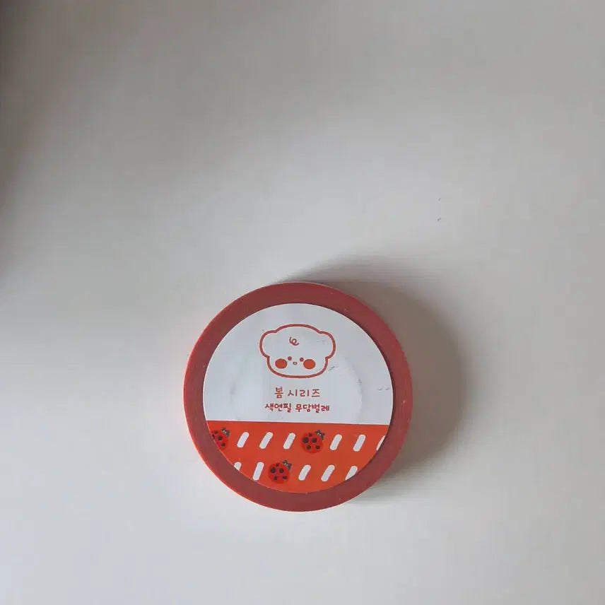 [BUNJANG] Sof Village Spring Series Ladybug Colored Pencils Masking Tape / 소푸빌리지 봄시리즈 색연필 무당벌레 마스킹테이프