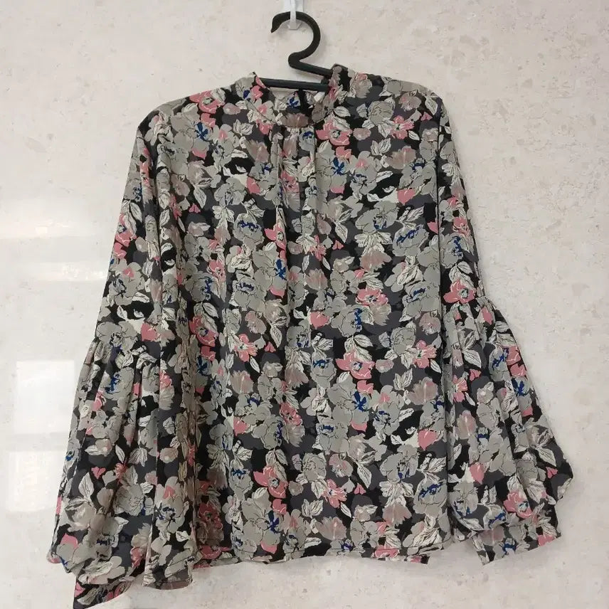 [BUNJANG] Anivee F. Puff Sleeve Chiffon Blouse / 아니베에프 퍼프소매 쉬폰 블라우스