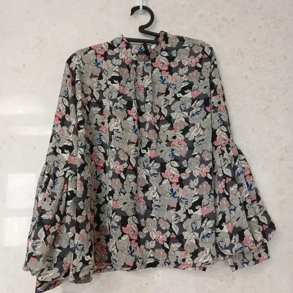 [BUNJANG] Anivee F. Puff Sleeve Chiffon Blouse / 아니베에프 퍼프소매 쉬폰 블라우스