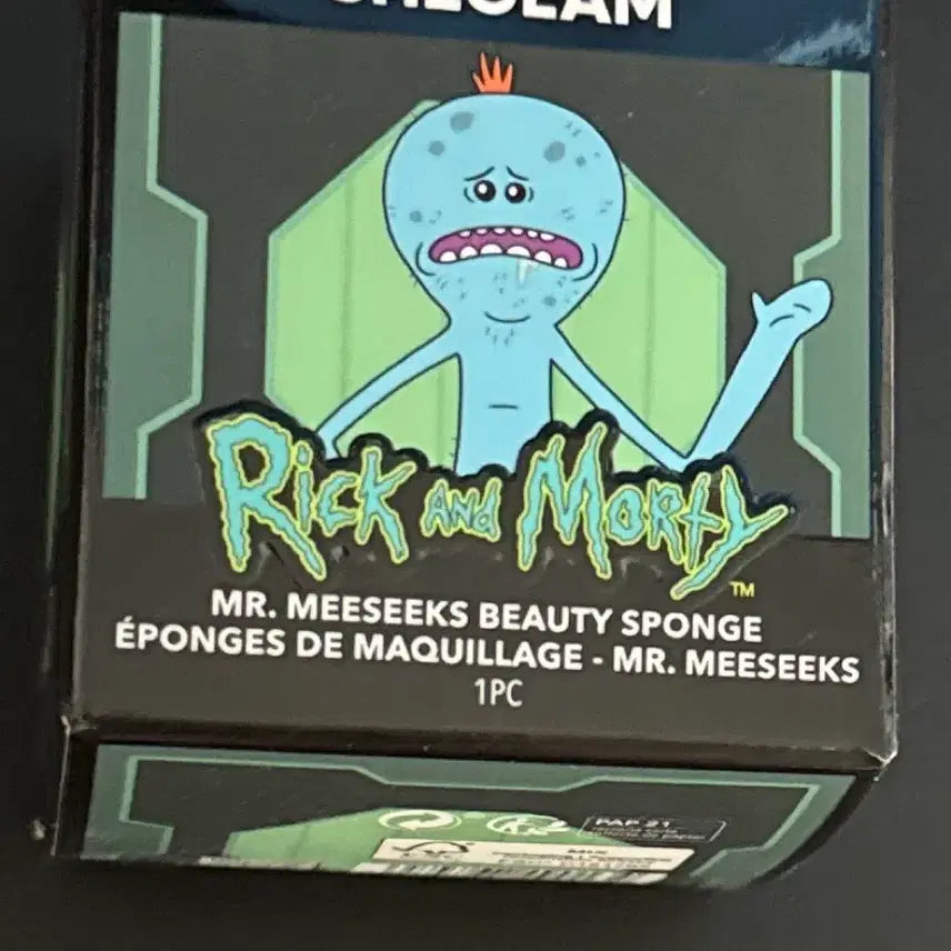 [BUNJANG] Sheglam Rick and Morty Collaboration Mr. Meeseeks Makeup Sponge Puff (Sealed) / (미개봉) 쉬글램 릭앤모티 콜라보 미스터 미식스 메이크업 스펀지 퍼프