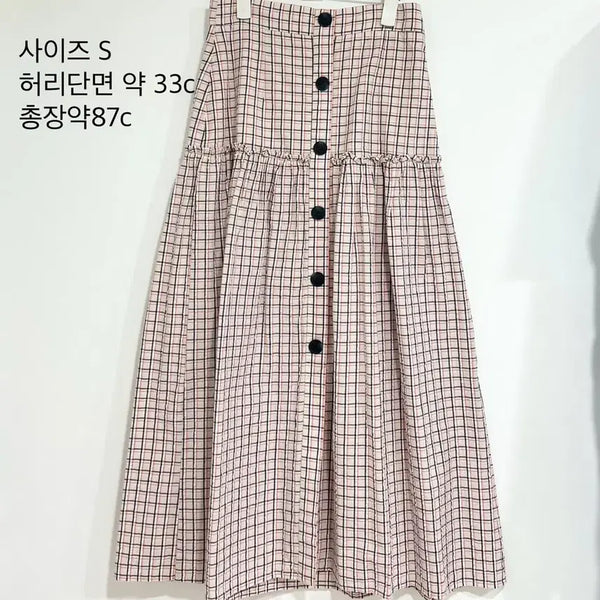 [BUNJANG] Nine Check Skirt / 나인 체크 스커트 치마(미착용)