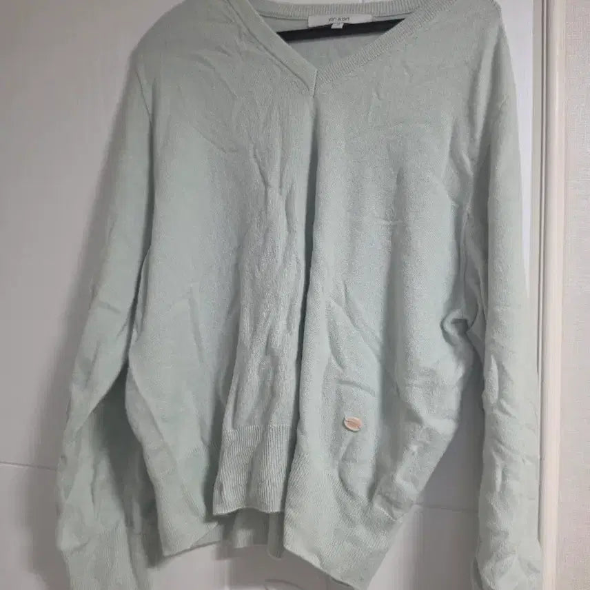 [BUNJANG] On&On V-Neck Knit Mint / 온앤온 브이넥 니트 민트