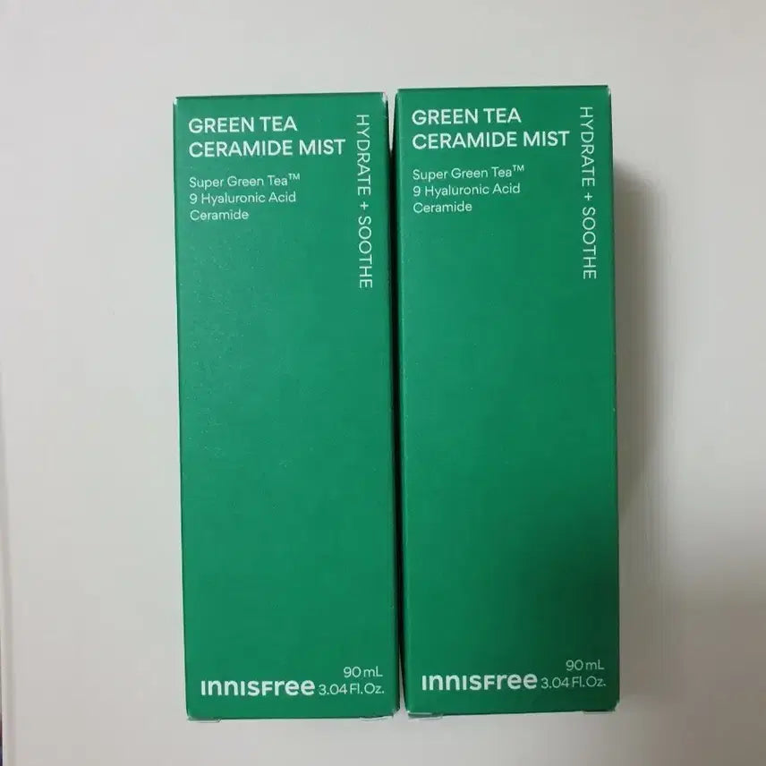 [BUNJANG] Innisfree Green Tea Ceramide Mist 90ml (2-piece Bundle) / 이니스프리 그린티 세라마이드 미스트 90ml 2개 일괄
