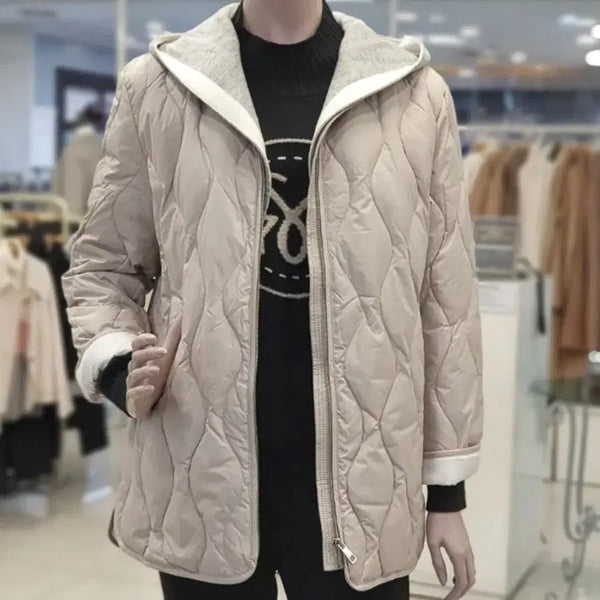 [BUNJANG] Renoma Quilting Hood Down Jacket / 더 레노마 퀼팅 후드 다운 자켓