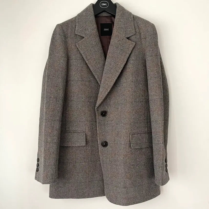 [BUNJANG] Zooc Wool Check Two-Button Blazer / 쥬크 주크 zooc 모직 체크 투버튼 모 자켓 55