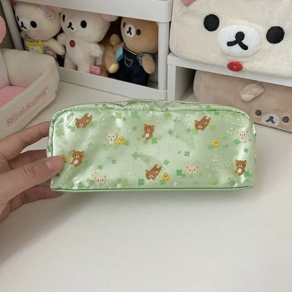 [BUNJANG] Rilakkuma Four-Leaf Clover Pencil Case / 리락쿠마 네잎클로버 필통