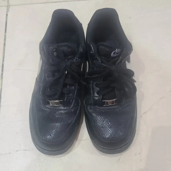 [BUNJANG] Nike Air Force 1 Black (Snakeskin Accent) / 나이키 에어포스1 검정색