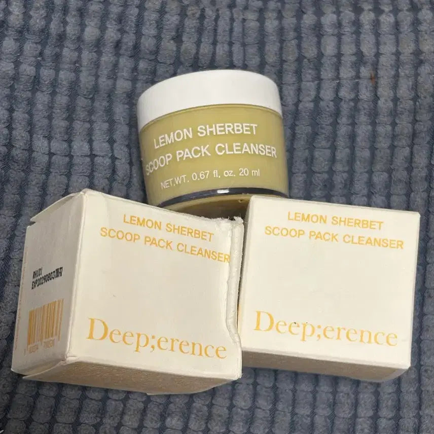 [BUNJANG] Deepdifferent Lemon Sherbet Scoop Pack Cleanser (20ml x 2) / 딥퍼런스 레몬 셔벗 스쿱팩 클렌저 20ml 2개